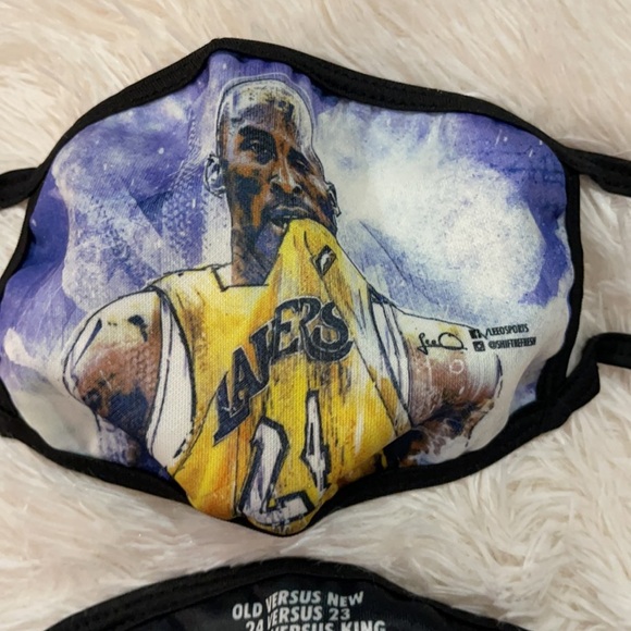New set/2 Kobe Bryant face masks - Picture 2 of 4